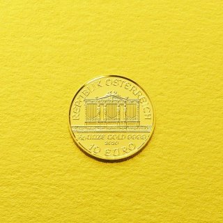 1/10オンス金貨 2枚セット  メイプル金貨　ウィーン金貨  純金 メイプルリーフ金貨 1/10オンス 2018年 純金 24金 3.11g クリア